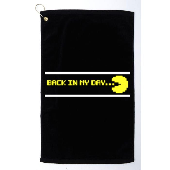 Back In My Day Retro Video Game Golf Towel