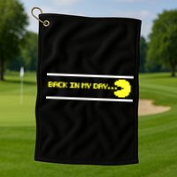 Back In My Day Retro Video Game Golf Towel