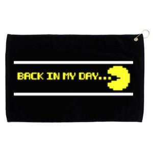 Back In My Day Retro Video Game Grommeted Golf Towel