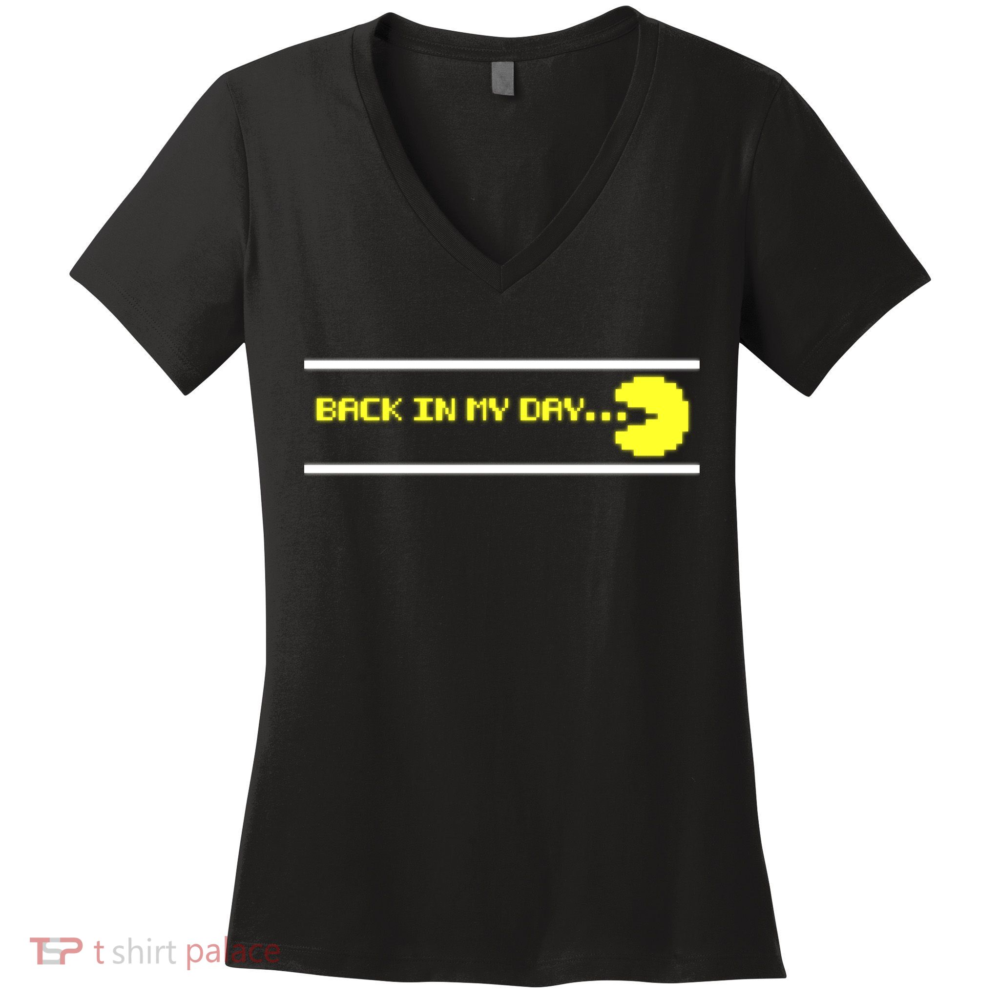 Back In My Day Retro Video Game Women's V-Neck T-Shirt