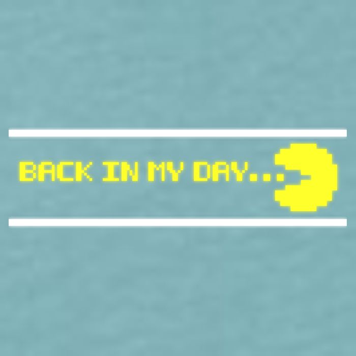 Back In My Day Retro Video Game Sueded Cloud Jersey T-Shirt