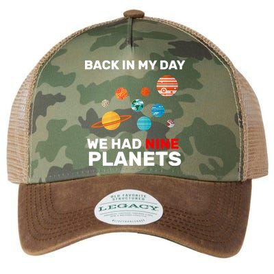 Back In My Day We Had Nine Planets Legacy Tie Dye Trucker Hat