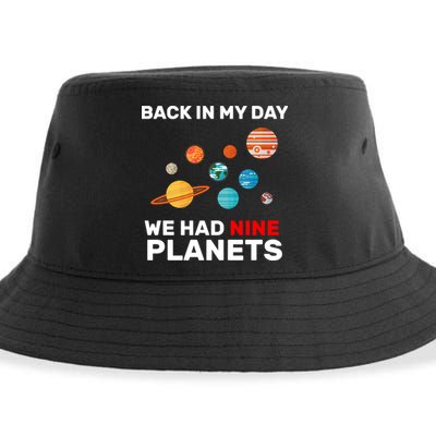 Back In My Day We Had Nine Planets Sustainable Bucket Hat