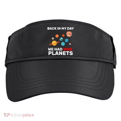 Back In My Day We Had Nine Planets Adult Drive Performance Visor