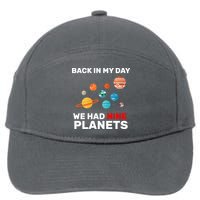 Back In My Day We Had Nine Planets 7-Panel Snapback Hat