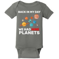 Back In My Day We Had Nine Planets Baby Bodysuit