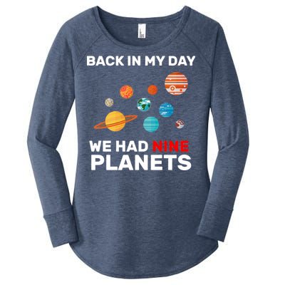 Back In My Day We Had Nine Planets Women's Perfect Tri Tunic Long Sleeve Shirt