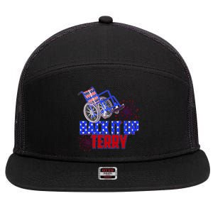 Back It Up Terry Fourth of July Fireworks 7 Panel Mesh Trucker Snapback Hat