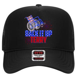 Back It Up Terry Fourth of July Fireworks High Crown Mesh Back Trucker Hat