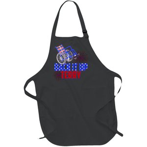 Back It Up Terry Fourth of July Fireworks Full-Length Apron With Pockets