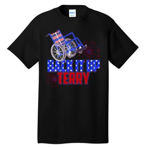 Back It Up Terry Fourth of July Fireworks Tall T-Shirt