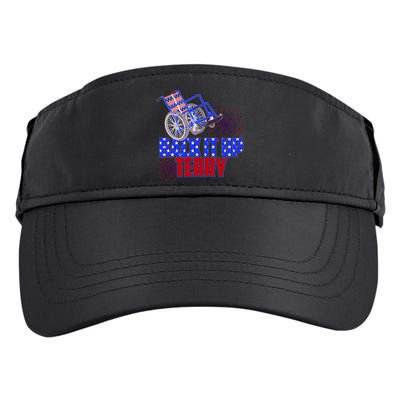 Back It Up Terry Fourth of July Fireworks Adult Drive Performance Visor