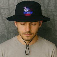 Back It Up Terry Fourth of July Fireworks Bucket Hat