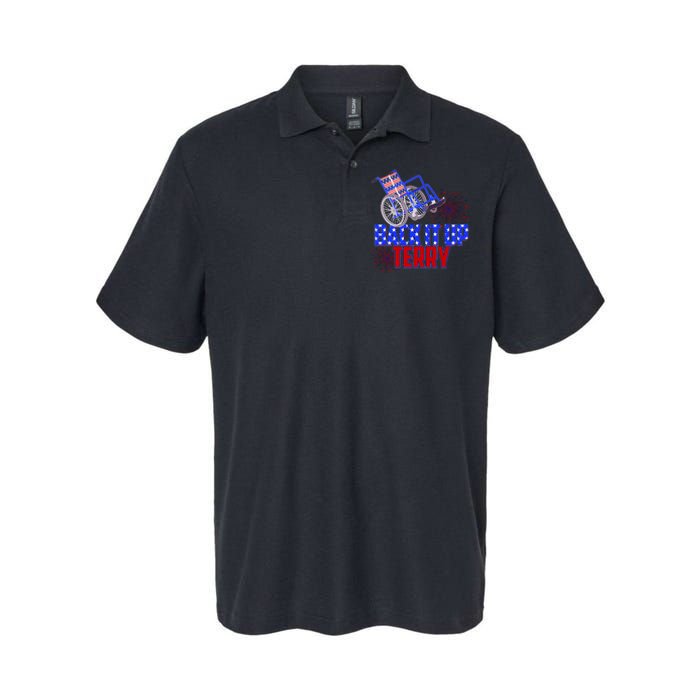 Back It Up Terry Fourth of July Fireworks Softstyle Adult Sport Polo