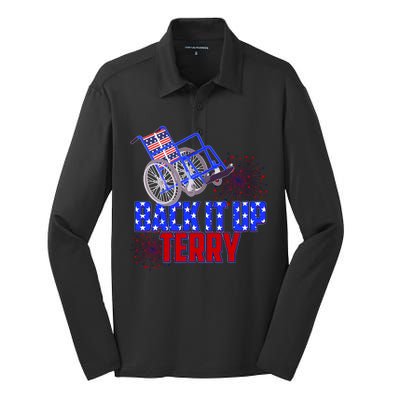 Back It Up Terry Fourth of July Fireworks Silk Touch Performance Long Sleeve Polo