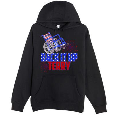 Back It Up Terry Fourth of July Fireworks Premium Pullover Hoodie