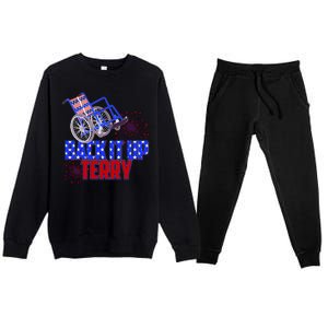 Back It Up Terry Fourth of July Fireworks Premium Crewneck Sweatsuit Set