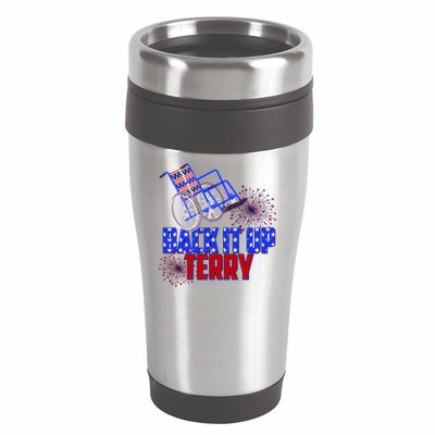 Back It Up Terry Fourth of July Fireworks 16oz Travel Tumbler