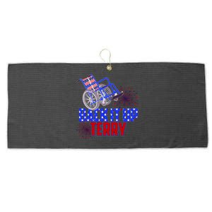 Back It Up Terry Fourth of July Fireworks Large Microfiber Waffle Golf Towel