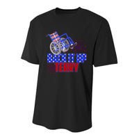Back It Up Terry Fourth of July Fireworks Youth Performance Sprint T-Shirt