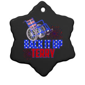 Back It Up Terry Fourth of July Fireworks Ceramic Star Ornament