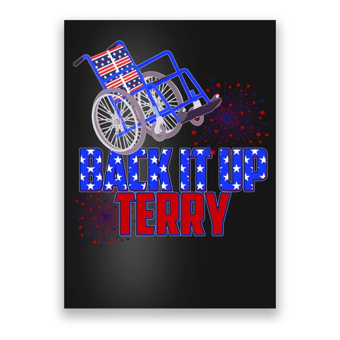 Back It Up Terry Fourth of July Fireworks Poster