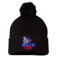 Back It Up Terry Fourth of July Fireworks Pom Pom 12in Knit Beanie