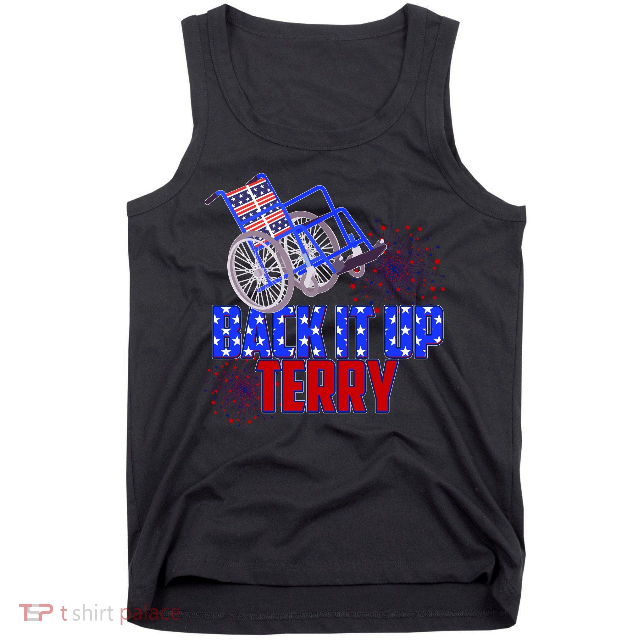 Back It Up Terry Fourth of July Fireworks Tank Top