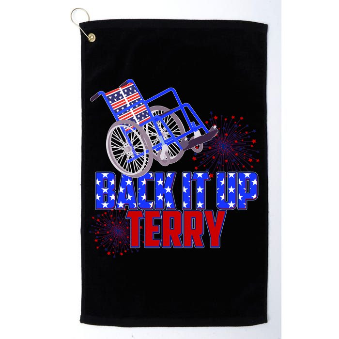 Back It Up Terry Fourth of July Fireworks Golf Towel