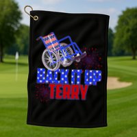 Back It Up Terry Fourth of July Fireworks Golf Towel