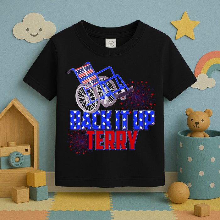 Back It Up Terry Fourth of July Fireworks Toddler T-Shirt