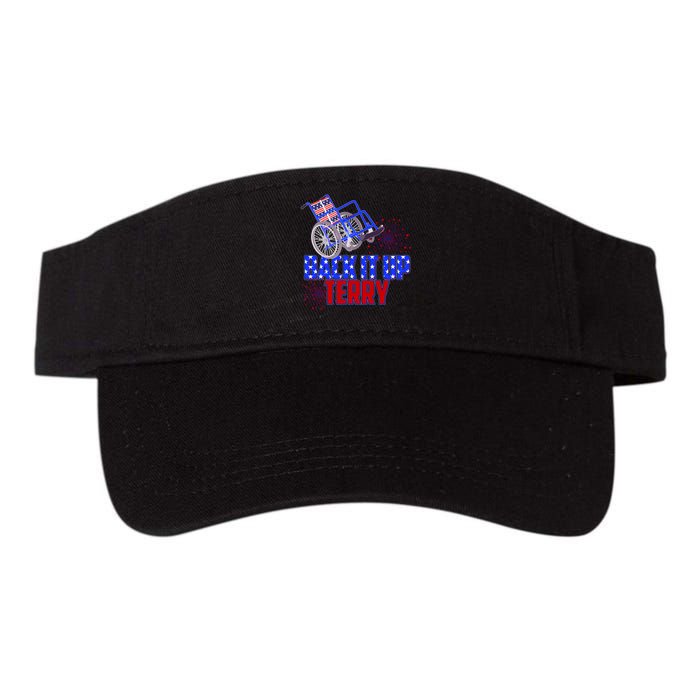 Back It Up Terry Fourth of July Fireworks Valucap Bio-Washed Visor