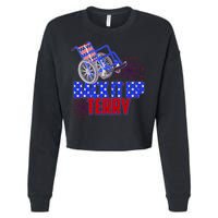 Back It Up Terry Fourth of July Fireworks Cropped Pullover Crew