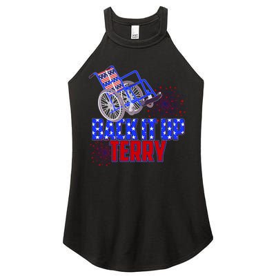 Back It Up Terry Fourth of July Fireworks Women's Perfect Tri Rocker Tank