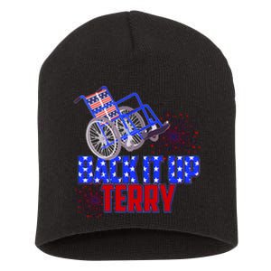 Back It Up Terry Fourth of July Fireworks Short Acrylic Beanie