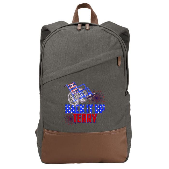 Back It Up Terry Fourth of July Fireworks Cotton Canvas Backpack
