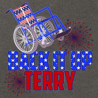 Back It Up Terry Fourth of July Fireworks Cotton Canvas Backpack