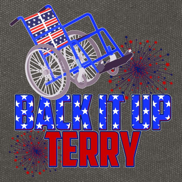 Back It Up Terry Fourth of July Fireworks Cotton Canvas Backpack