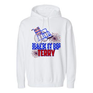 Back It Up Terry Fourth of July Fireworks Garment-Dyed Fleece Hoodie