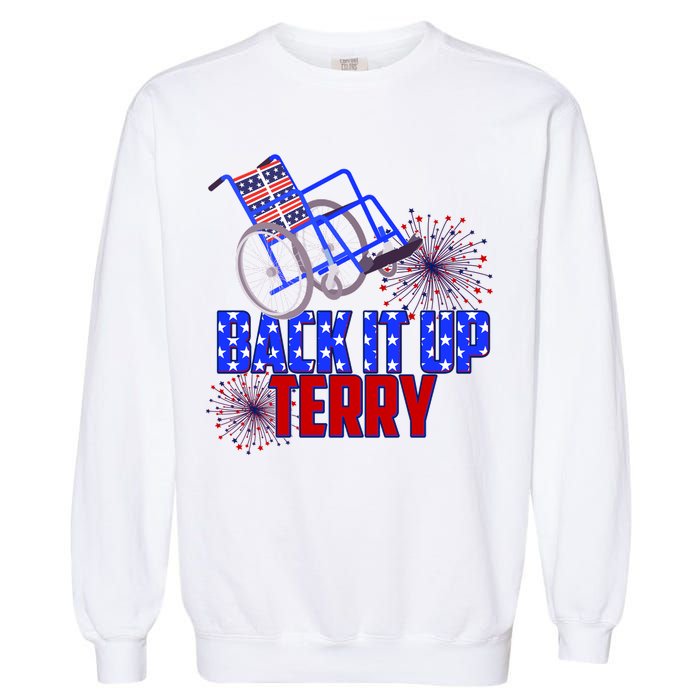 Back It Up Terry Fourth of July Fireworks Garment-Dyed Sweatshirt
