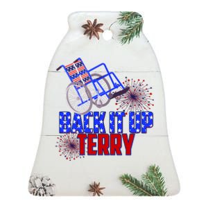 Back It Up Terry Fourth of July Fireworks Ceramic Bell Ornament