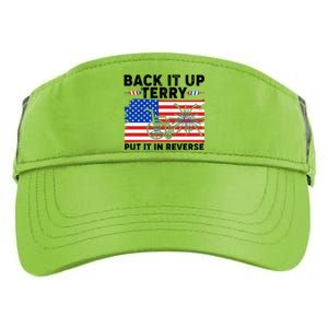 Back It Up Terry Put It In Reverse Funny Fireworks Adult Drive Performance Visor