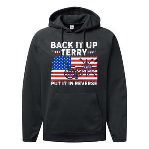 Back It Up Terry Put It In Reverse Funny Fireworks Performance Fleece Hoodie