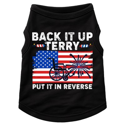 Back It Up Terry Put It In Reverse Funny Fireworks Doggie Tank
