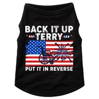 Back It Up Terry Put It In Reverse Funny Fireworks Doggie Tank