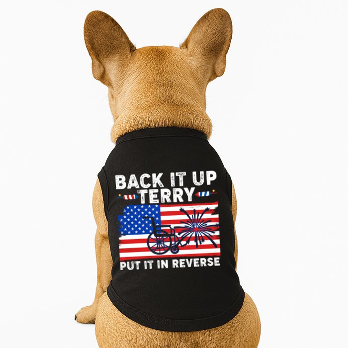 Back It Up Terry Put It In Reverse Funny Fireworks Doggie Tank