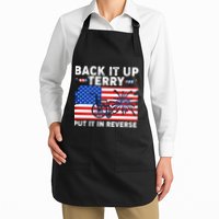 Back It Up Terry Put It In Reverse Funny Fireworks Full-Length Apron With Pockets