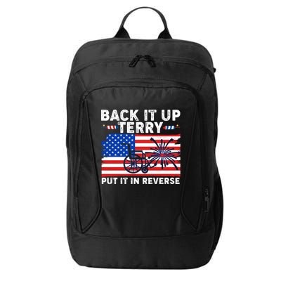Back It Up Terry Put It In Reverse Funny Fireworks City Backpack