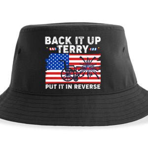 Back It Up Terry Put It In Reverse Funny Fireworks Sustainable Bucket Hat