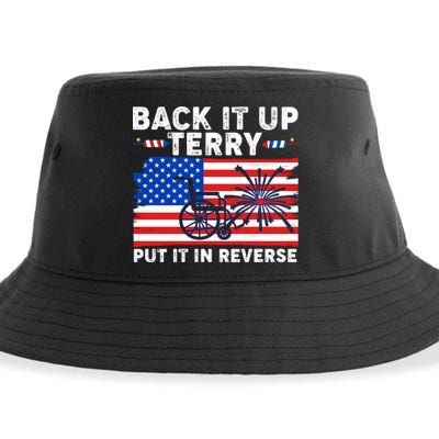 Back It Up Terry Put It In Reverse Funny Fireworks Sustainable Bucket Hat